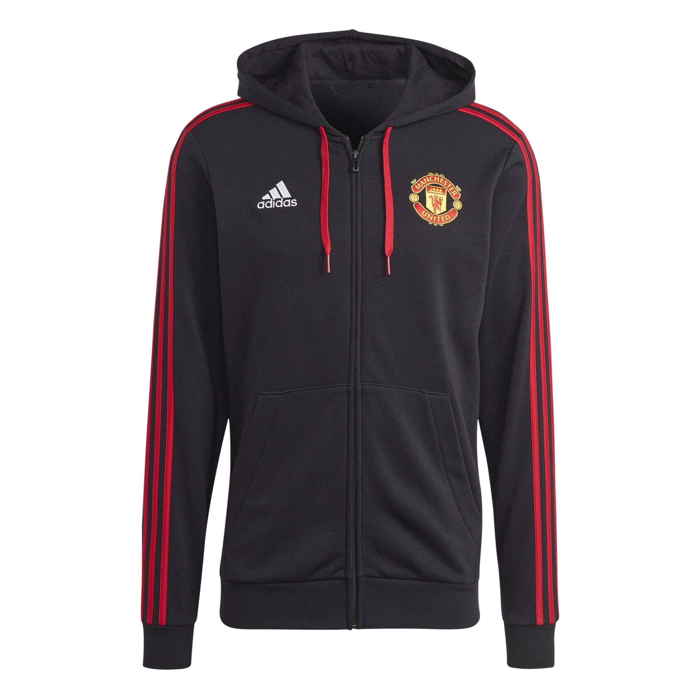 adidas Men's  Manchester United FC 23/24 DNA Full Zip Hoodie | IA8529