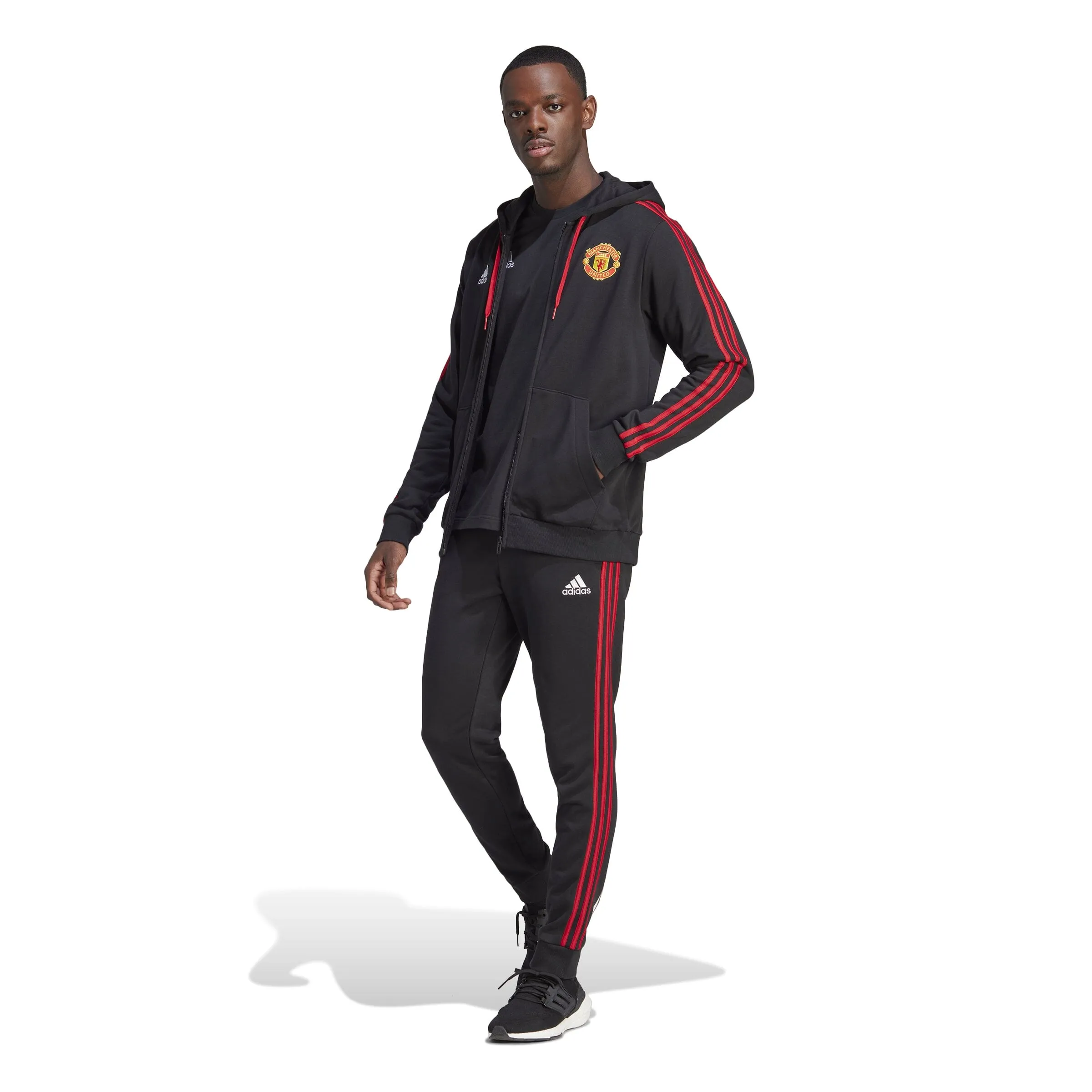 adidas Men's  Manchester United FC 23/24 DNA Full Zip Hoodie | IA8529