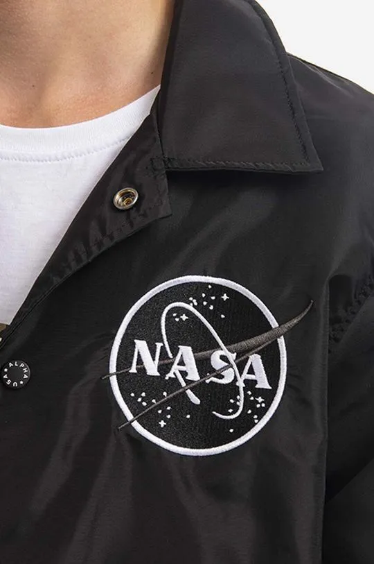 Alpha Industries x Nasa jacket men's black color