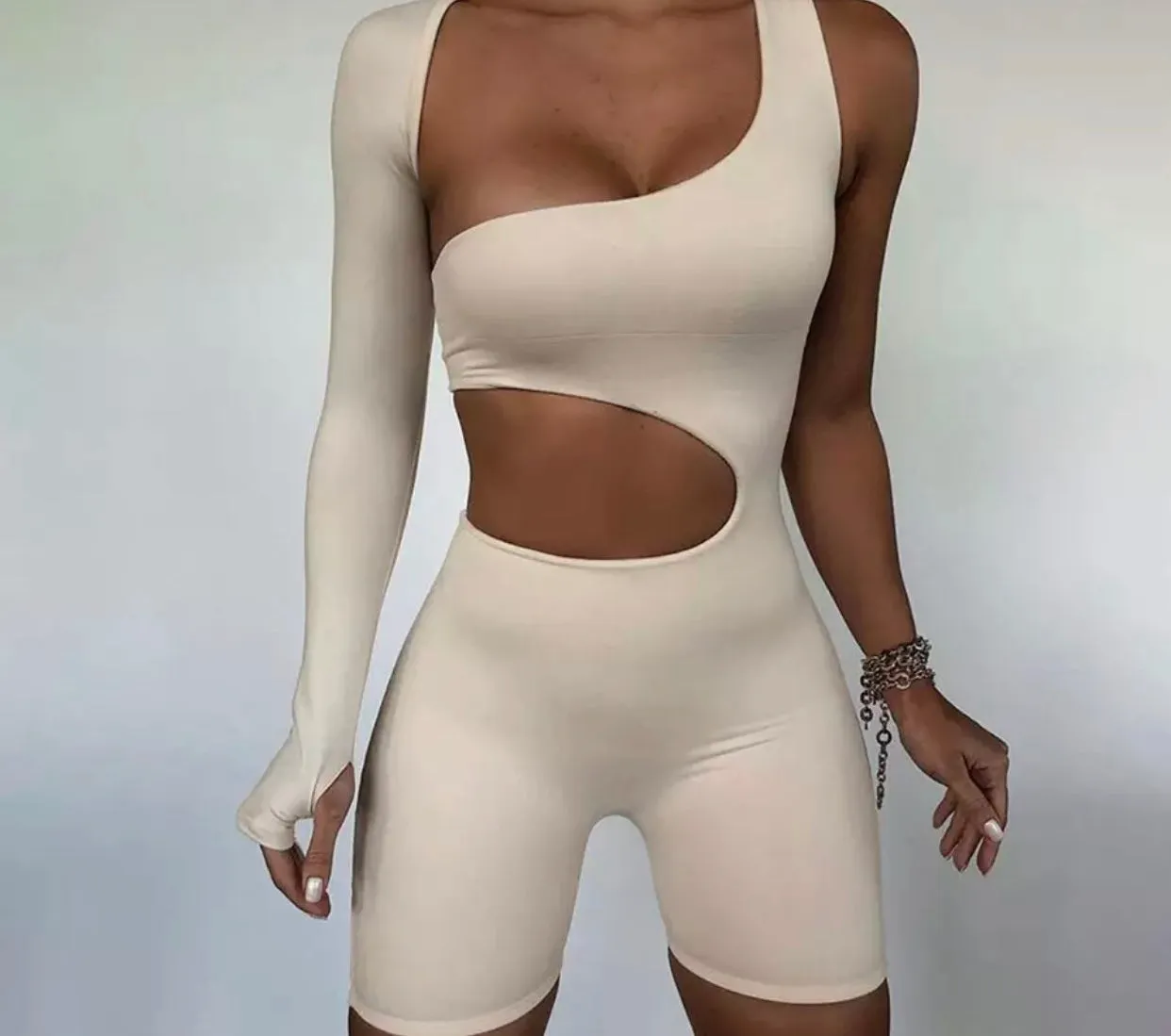 Asymmetrical Bodysuit