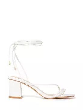 Avery Ankle Tie Low Block Heel