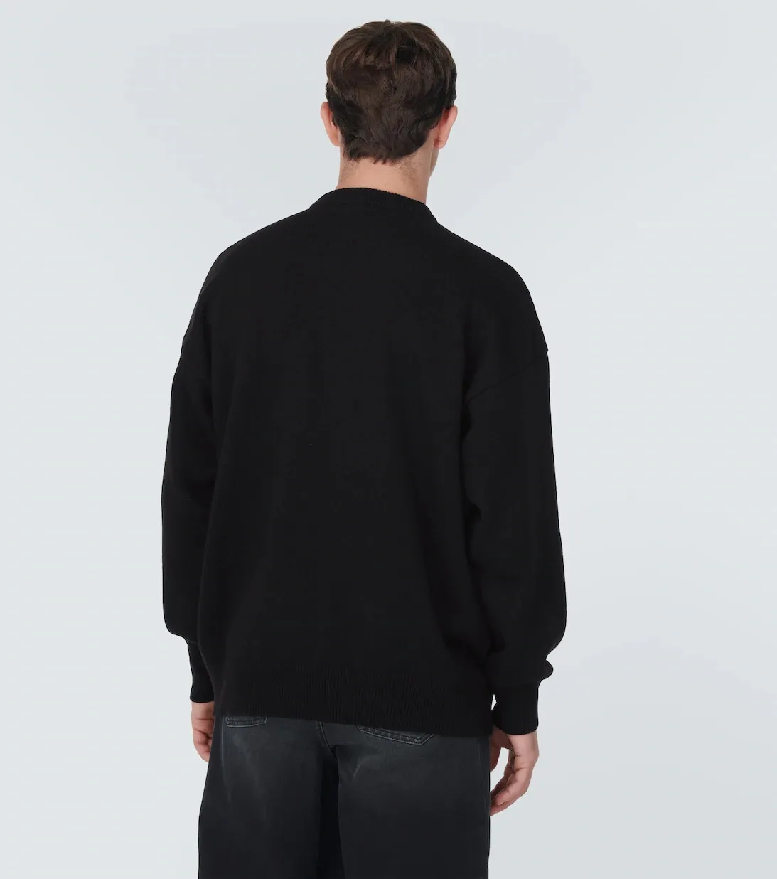 BALENCIAGA  |Unisex Wool Cashmere Street Style Long Sleeves Plain