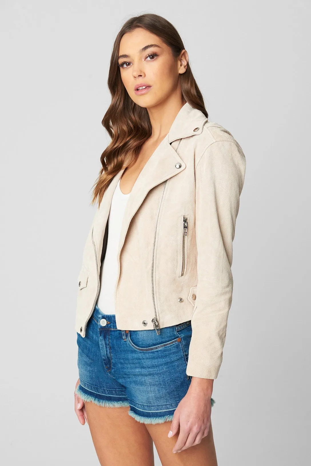 BLANK NYC - SUNDAY DRIVE SUEDE MOTO JACKET