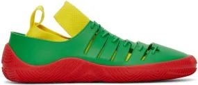 Bottega Veneta Green & Red Climber Sneakers