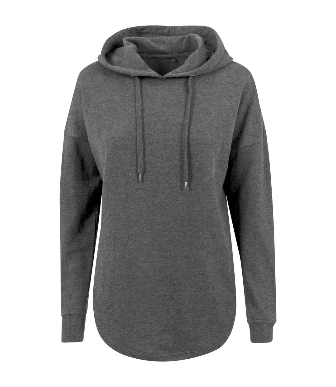 Build Your Brand Womens/Ladies Oversized Hoodie (Charcoal) - UTRW6479