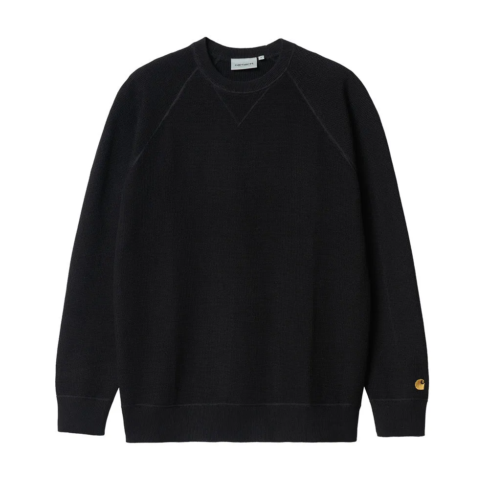 CARHARTT WIP CHASE SWEATER // BLACK/GOLD