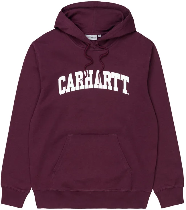 Carhartt WIP Mens University Hooded Sweatshirt Shiraz White