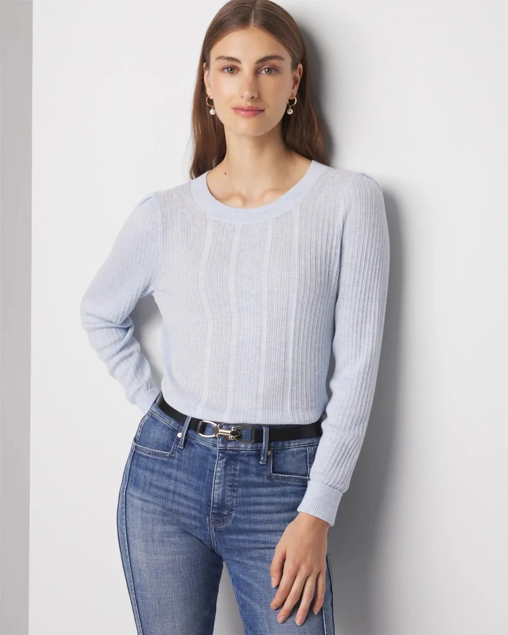 Cashmere Blend Crewneck Sweater