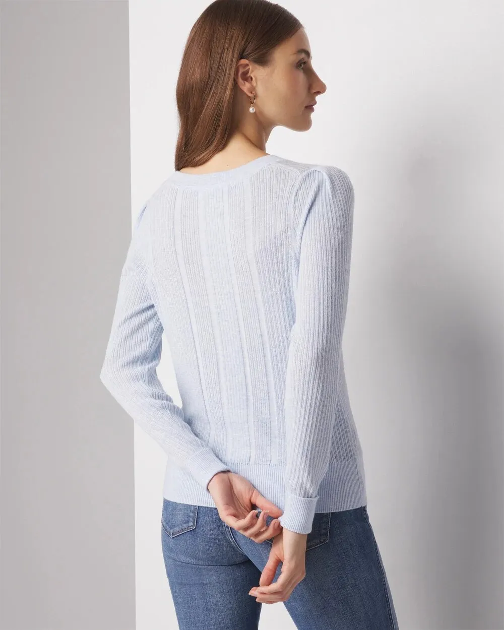 Cashmere Blend Crewneck Sweater