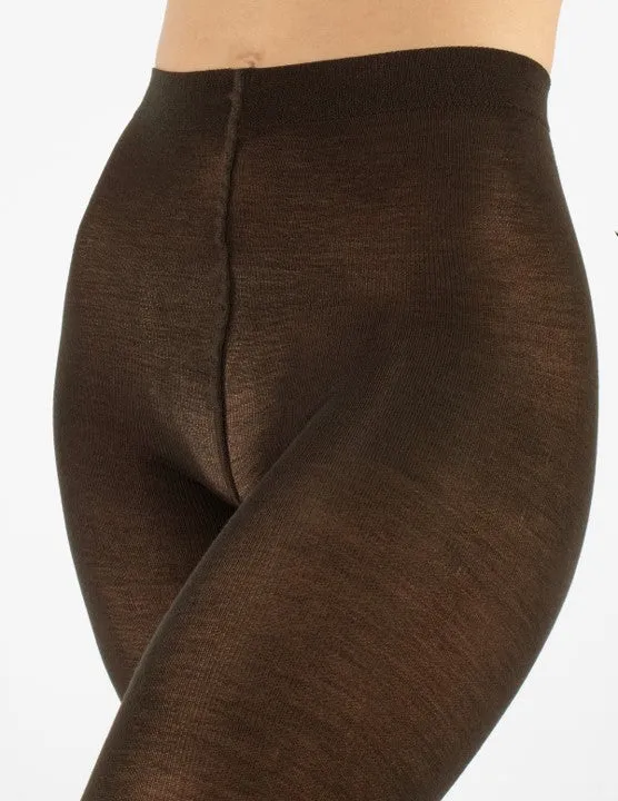 Cette Quito Merino Wool Tights Chocolate