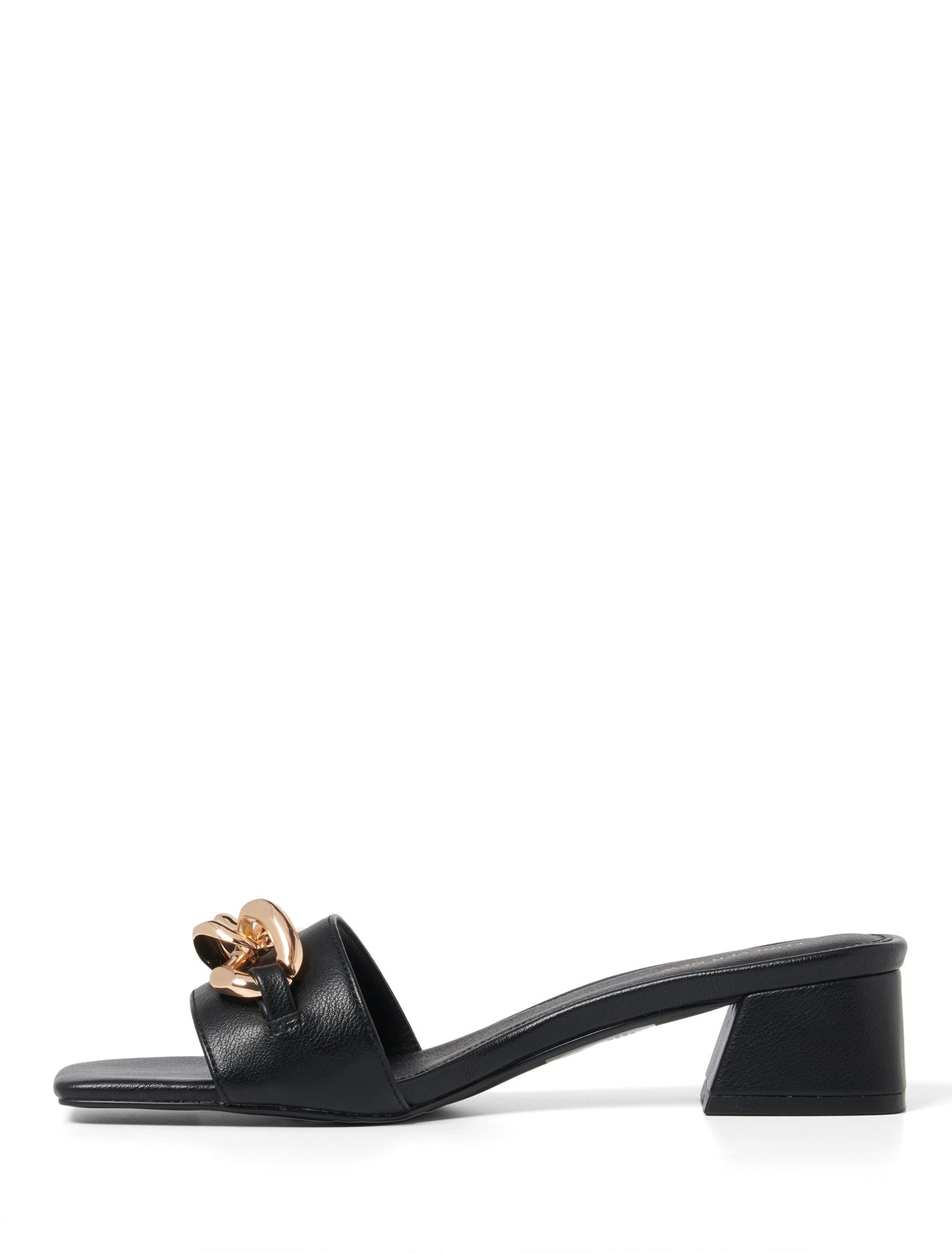 Charlotte Chain Low Block Mule Heel