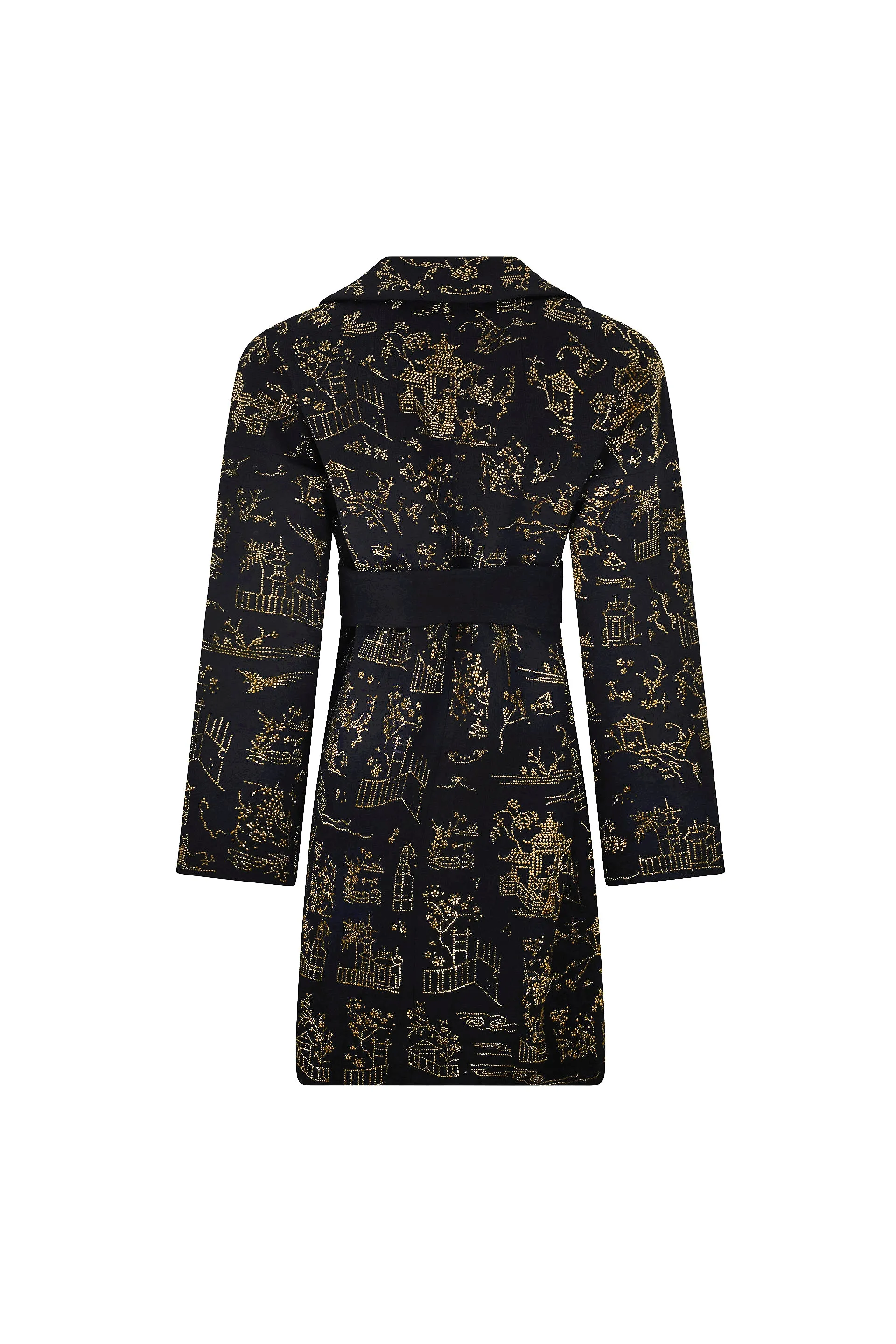 'CHINOISERIE' VIENNA WRAP COAT