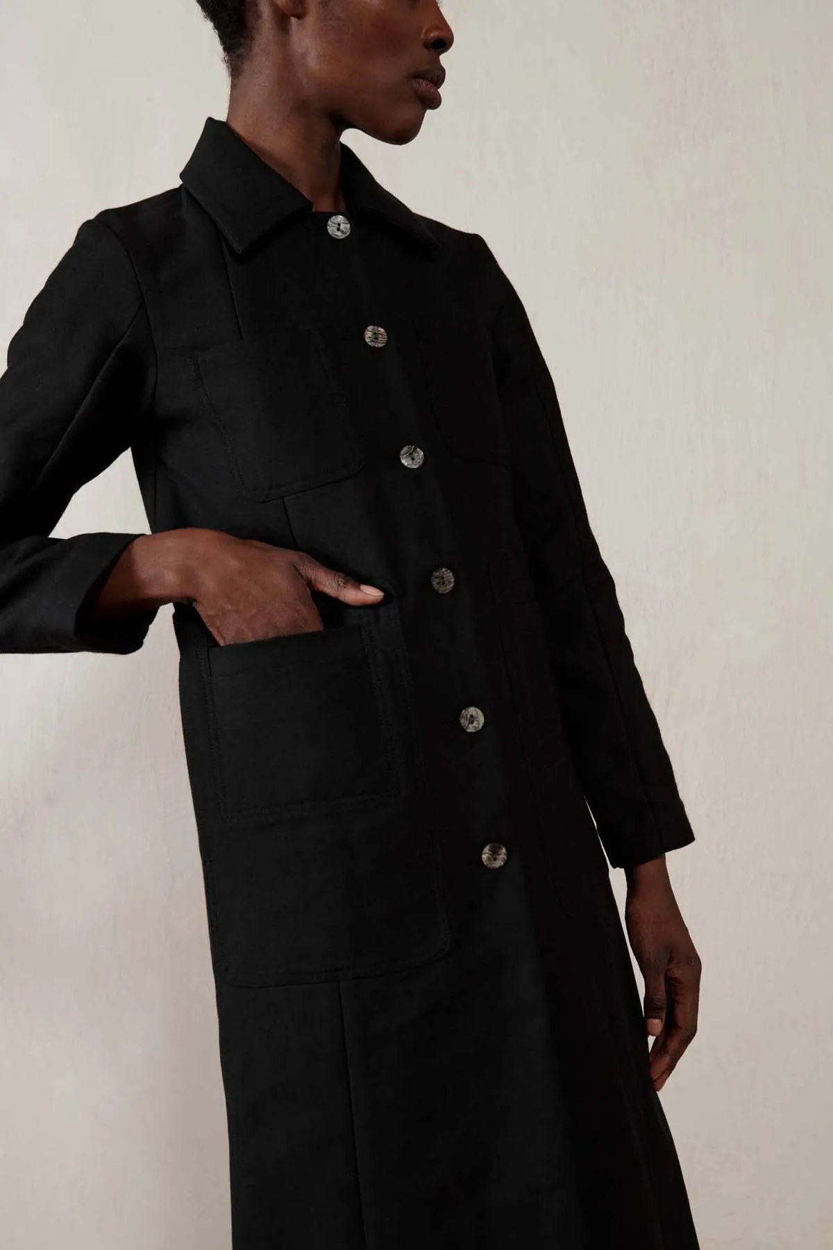 CONRAD CAR COAT - Noir