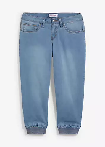 Cuffed Denim Capri Jeans by bonprix | Look Again