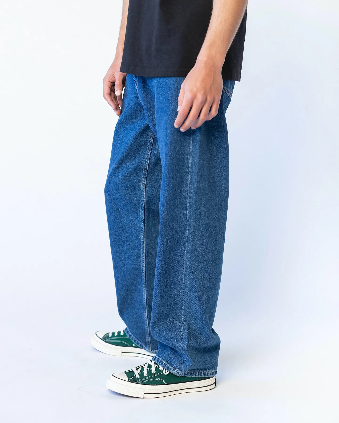 Dr Denim Omar Baggy Jeans - Pebble Mid Retro | SurfStitch