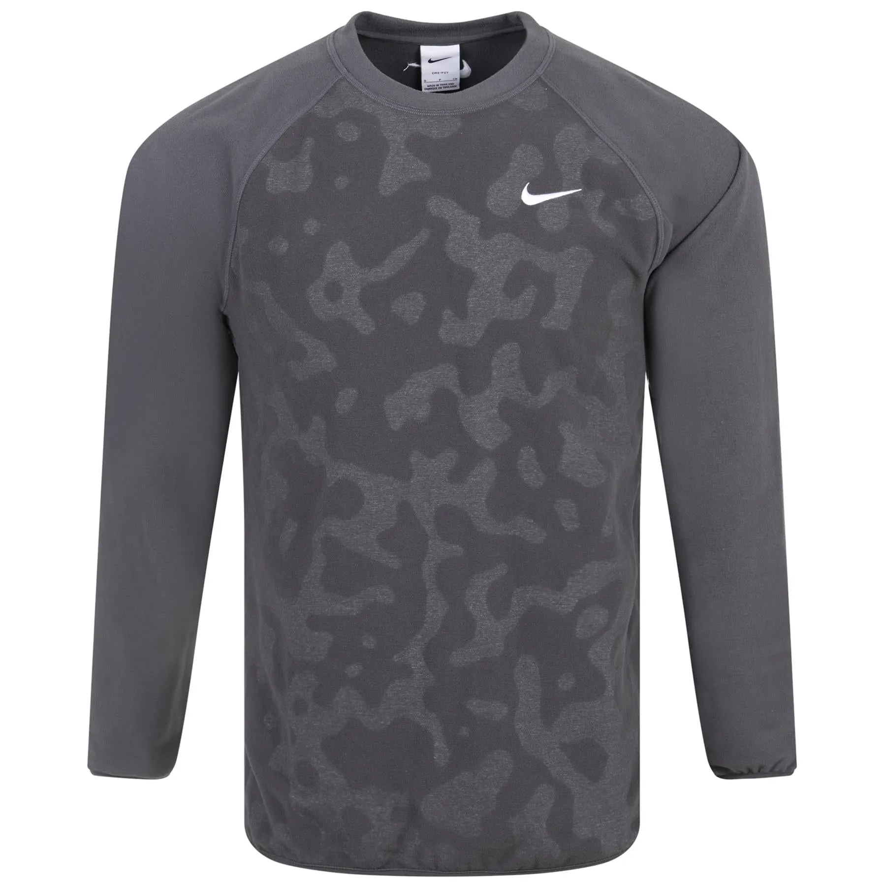 Dri-FIT Knitted Wool Camo Crew Neck Sweatshirt Anthracite Grey - W23