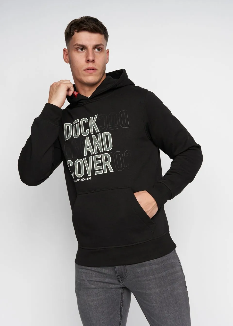 Duck & Cover Black Pecklar Hoodie