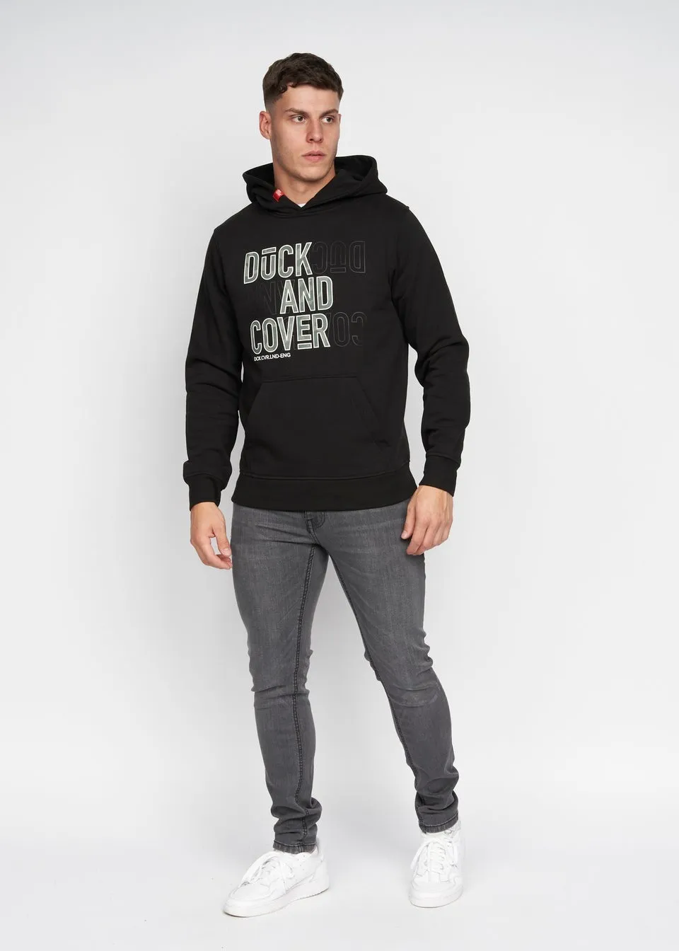 Duck & Cover Black Pecklar Hoodie