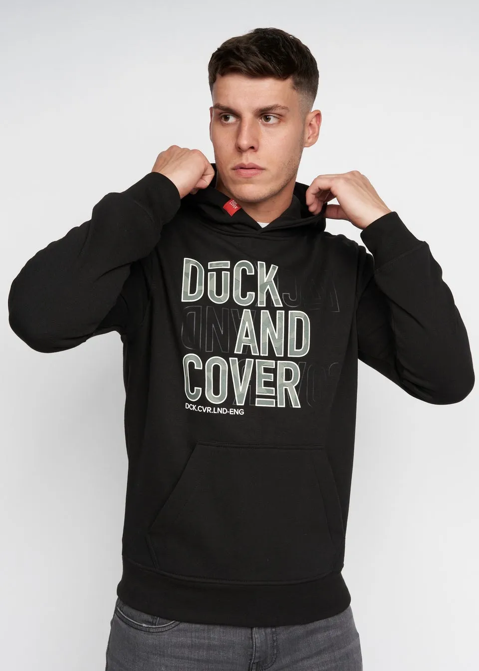 Duck & Cover Black Pecklar Hoodie