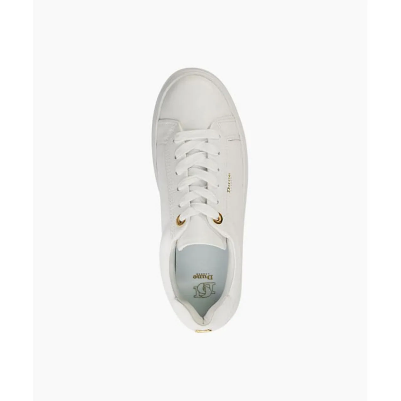 DUNE LONDON Eastern Chunky Platform Trainers - White