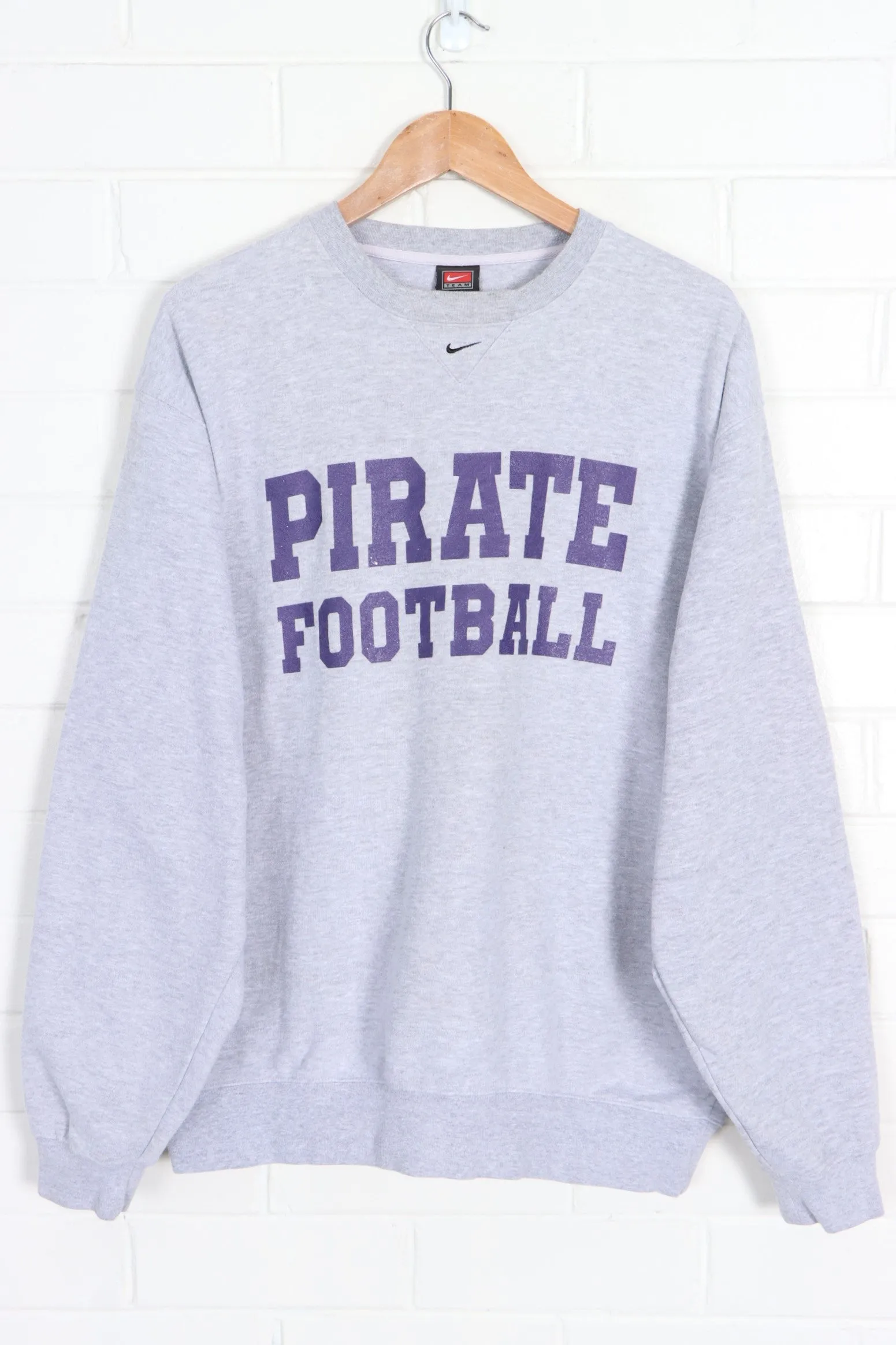 East Carolina Pirate Football #83 NIKE Centre Swoosh Front Back Sweatshirt (XL)