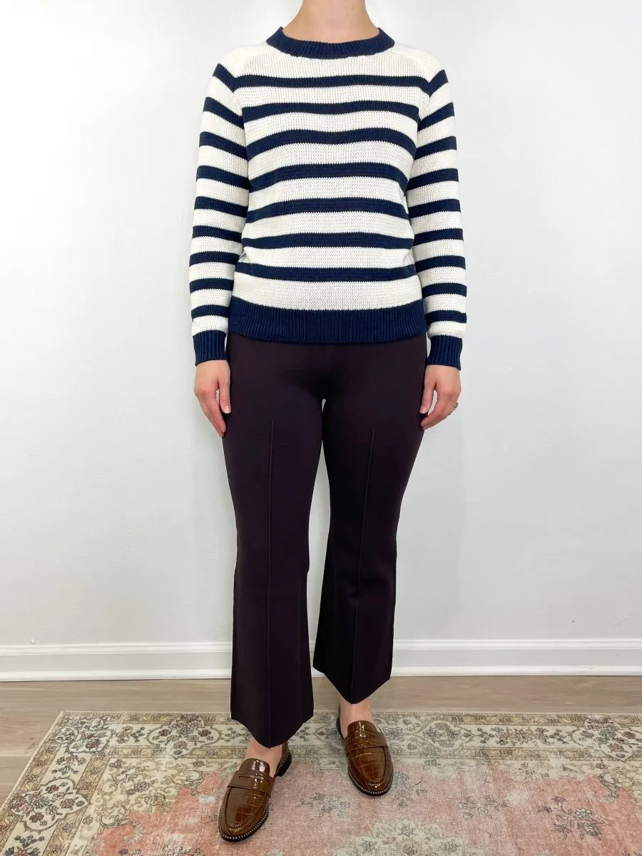 Emerson Sweater in Breton Stripe Ivory/Navy