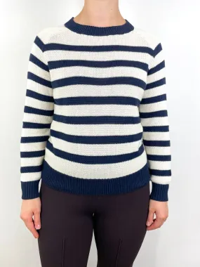 Emerson Sweater in Breton Stripe Ivory/Navy