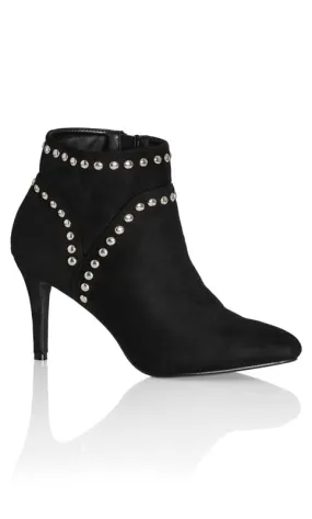 Evans Black WIDE FIT Rae Ankle Boot