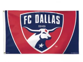 FC Dallas MLS WinCraft Sports Blue Red Indoor Outdoor Flag (3' x 5')