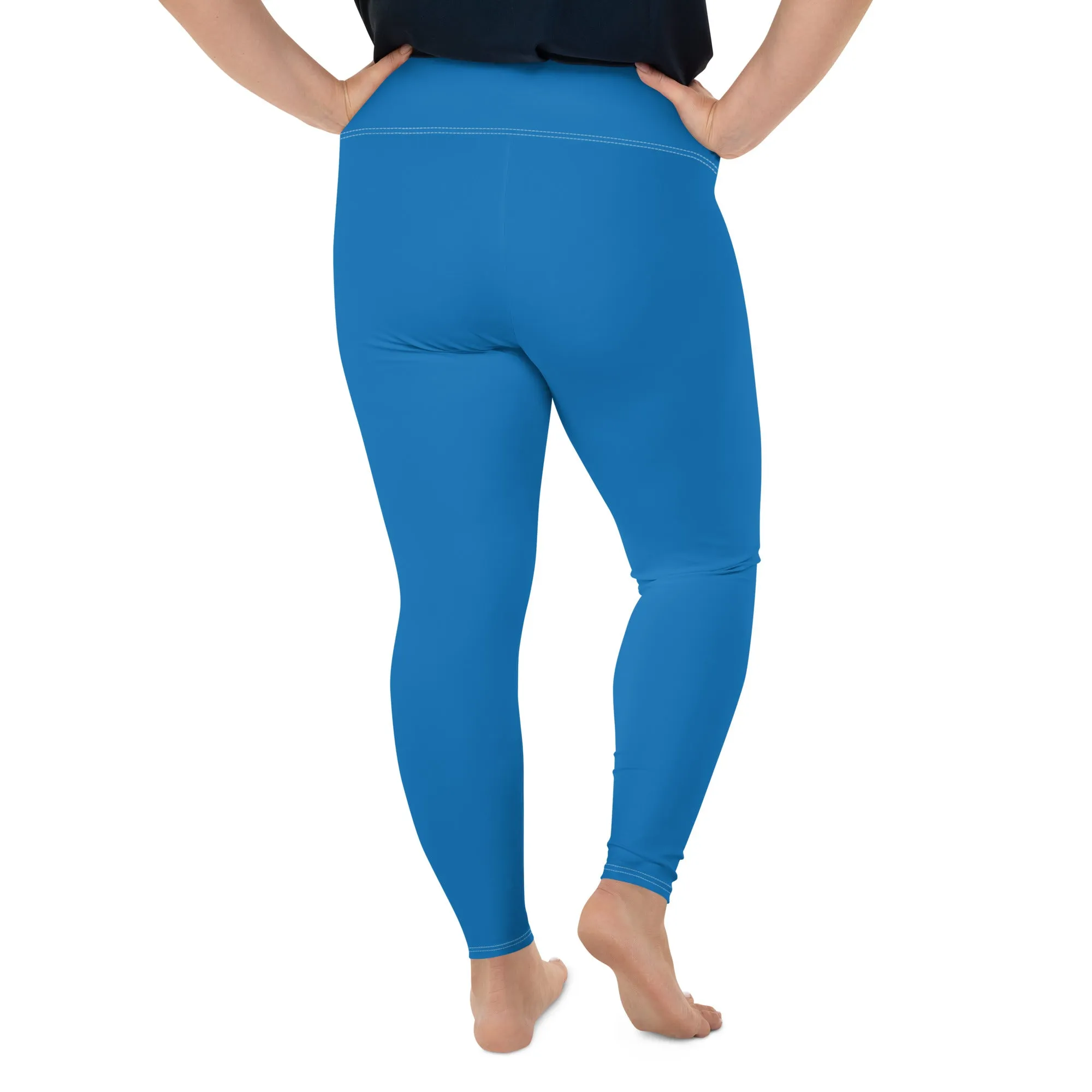 Flawless Fitness: Women's Plus Size Workout Leggings - Azul