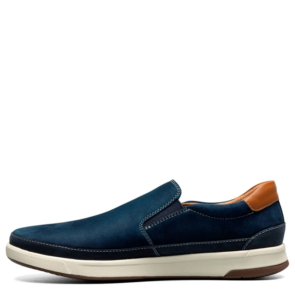 FLORSHEIM  MENS CROSSOVER DOUBLE GORE SLIP ON SNEAKER