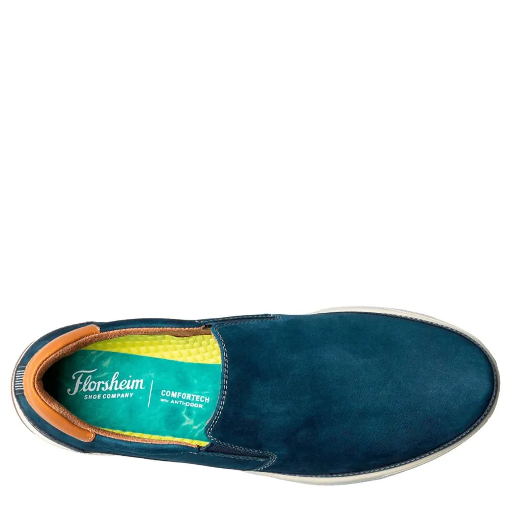 FLORSHEIM  MENS CROSSOVER DOUBLE GORE SLIP ON SNEAKER