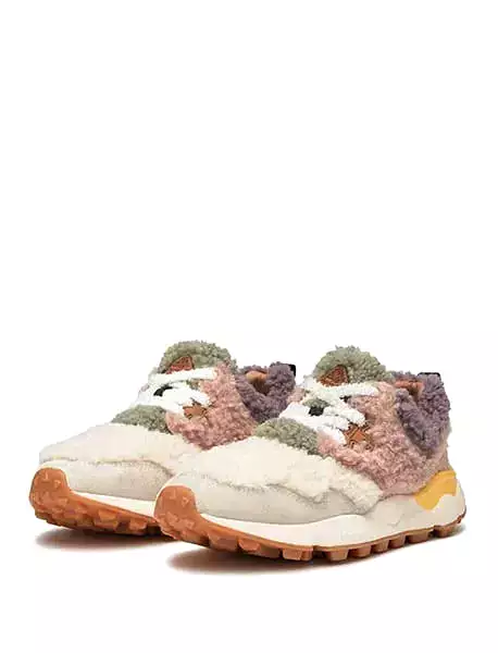 Flower Mountain Womens Pampas Trainers Ice Pink