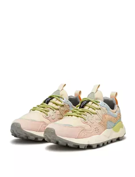 Flower Mountain Womens Yamano 3 Trainers Pink / Beige