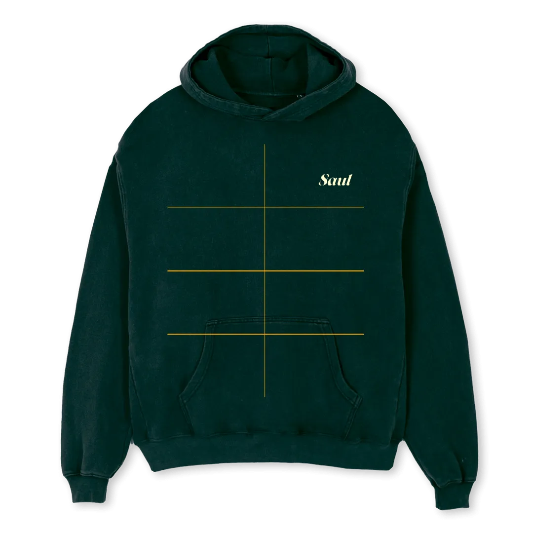 GREEN C H Wild Green Oversized Hoodie.