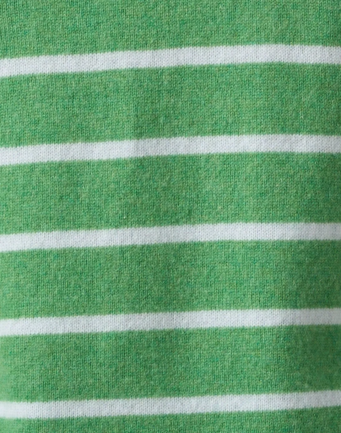 Green Striped Cashmere Sweater