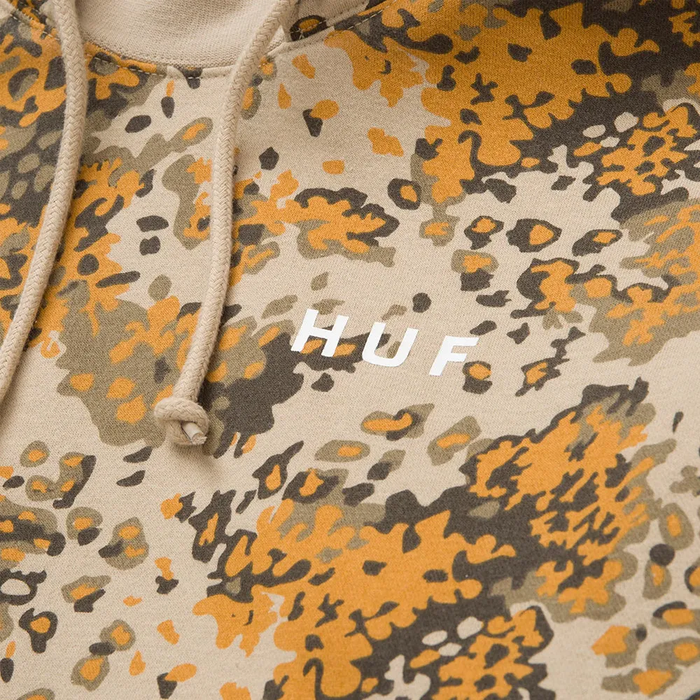 HUF CONTRA MOCKNECK P/O HOODIE // TAN CAMO