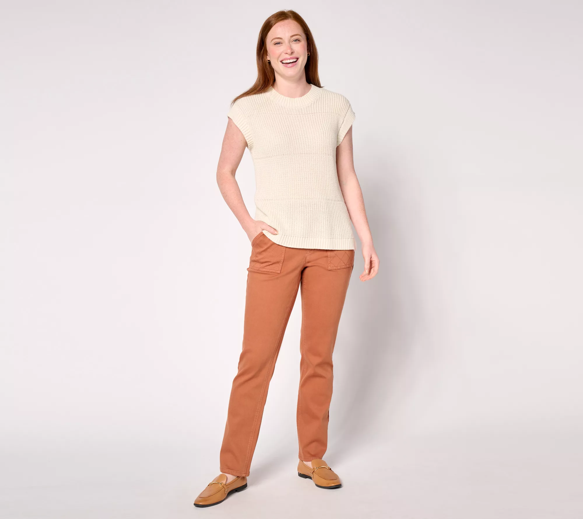 Isaac Mizrahi Live! Petite True Denim Color Straight Jeans