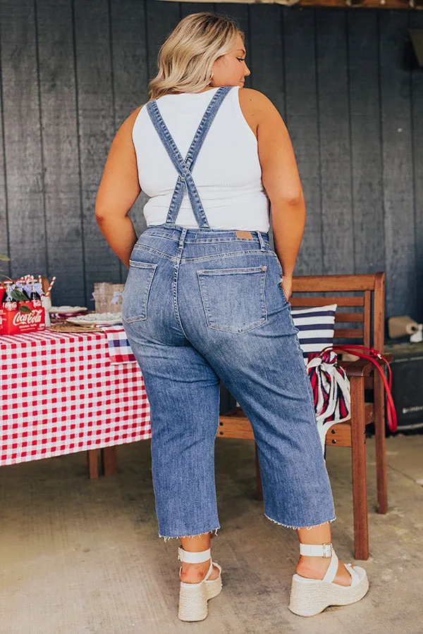 Judy Blue Bella Crop Overalls Curves