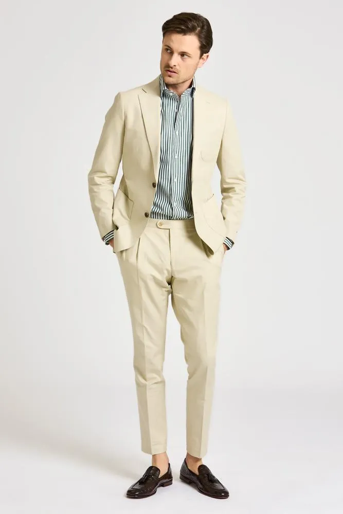 Julius Suit - Sand Cotton Stretch 2491