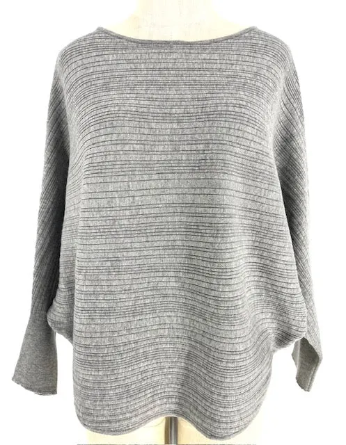 Kerisma Sweater/Heather Grey/Horizontal Pattern