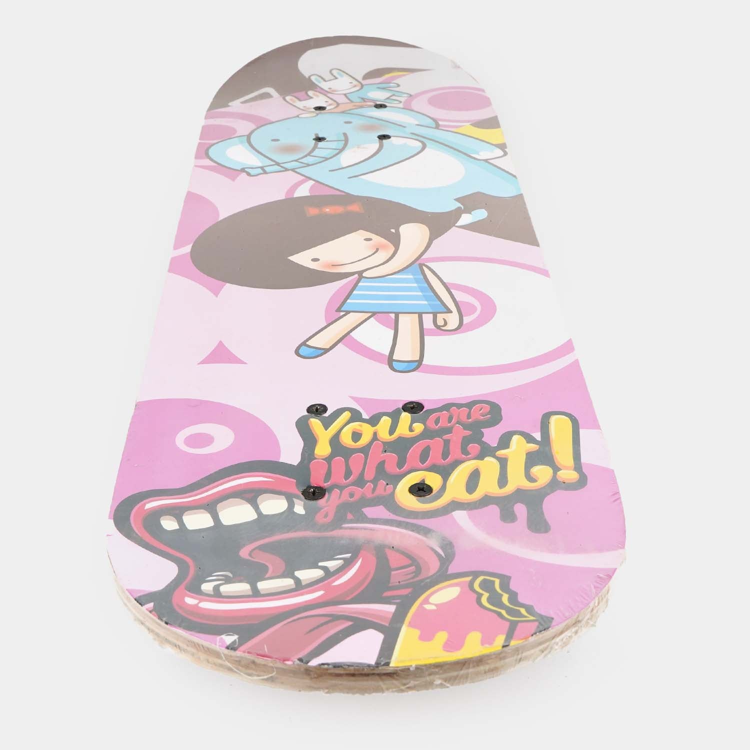 KIDS WOOD CHARACTER SKATE BOARD LARGE