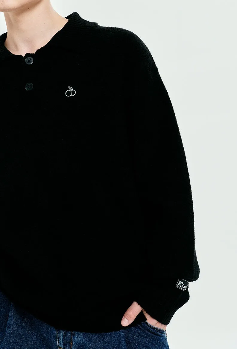 KIRSH  |[ KIRSH ]★MONO CHERRY MEN COLLAR KNIT