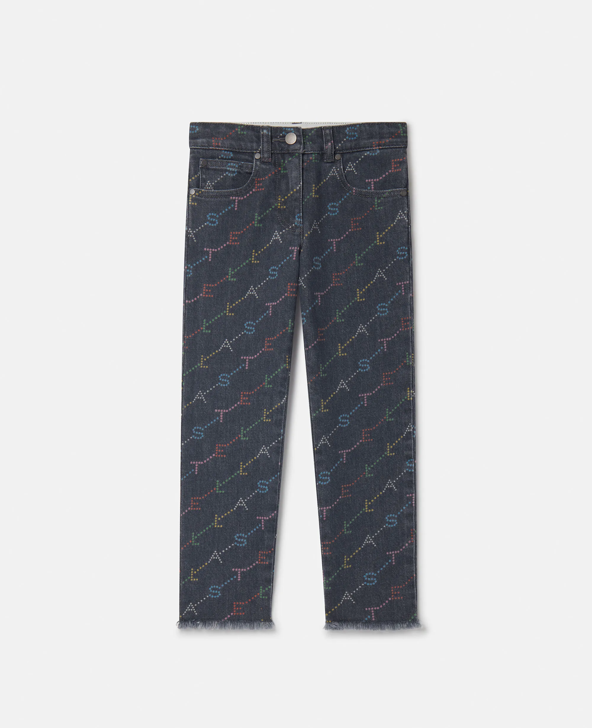 Logo Pattern Denim Jeans