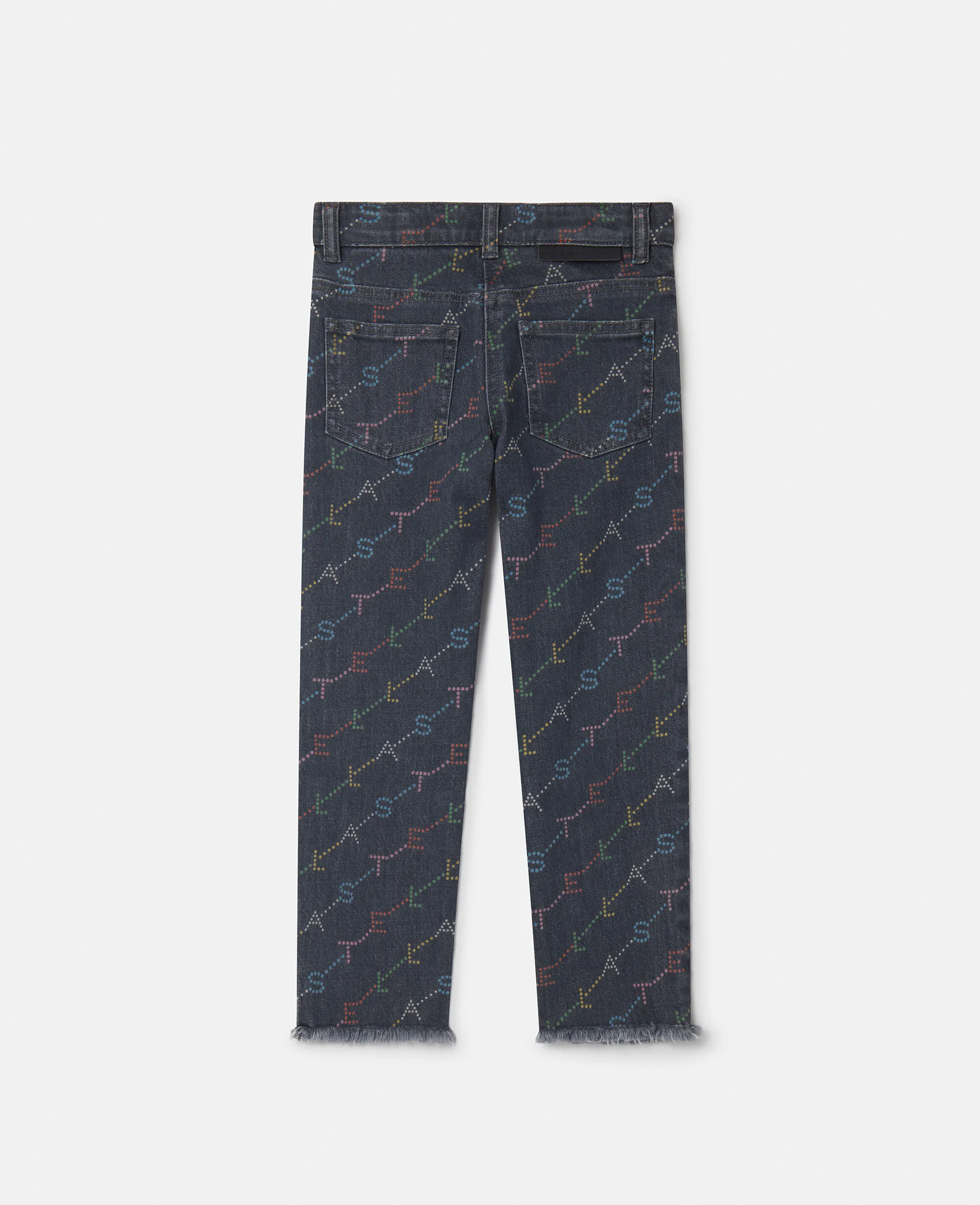 Logo Pattern Denim Jeans