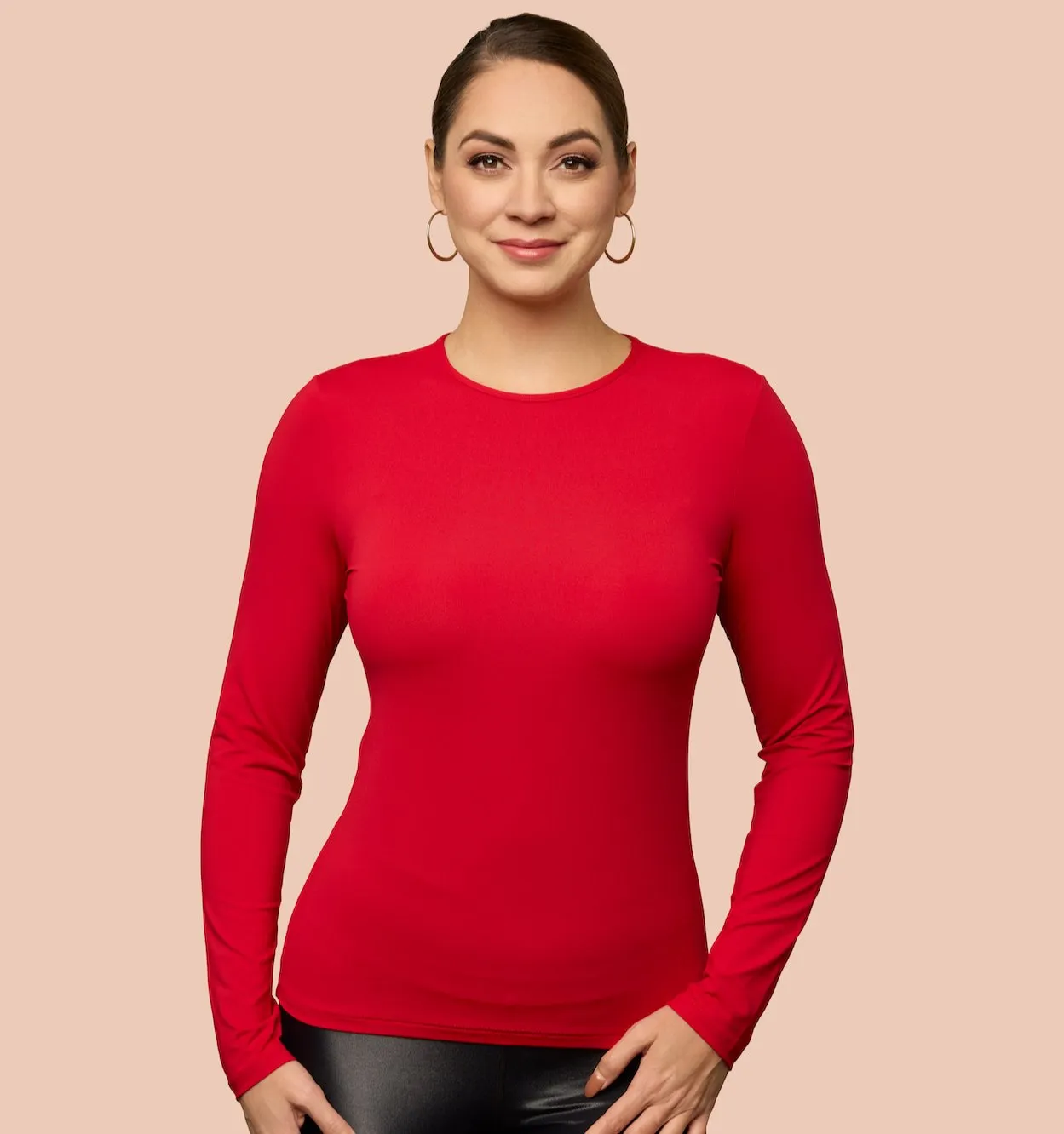 Long Sleeve Crew Neck Layering Top