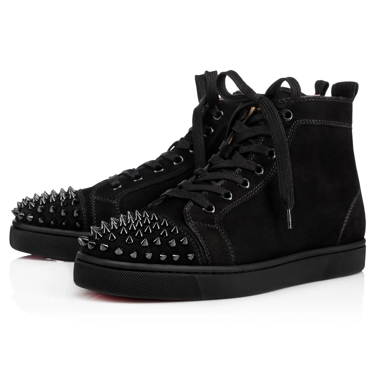 Lou Spikes High-top sneakers - Suede - Black - Men