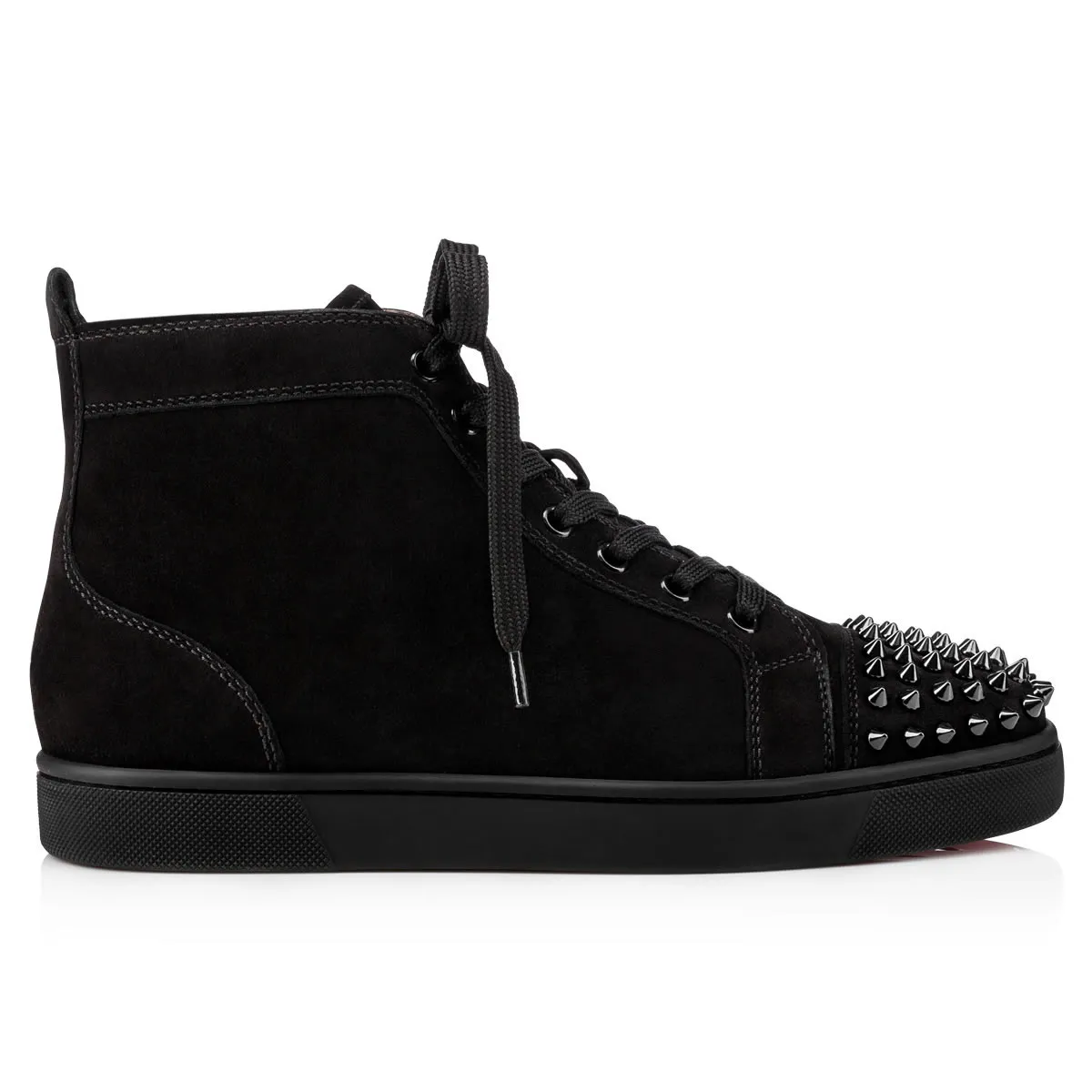 Lou Spikes High-top sneakers - Suede - Black - Men