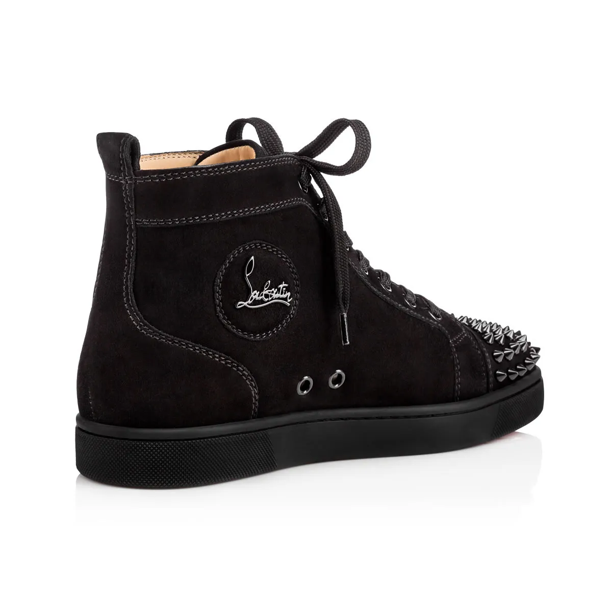 Lou Spikes High-top sneakers - Suede - Black - Men