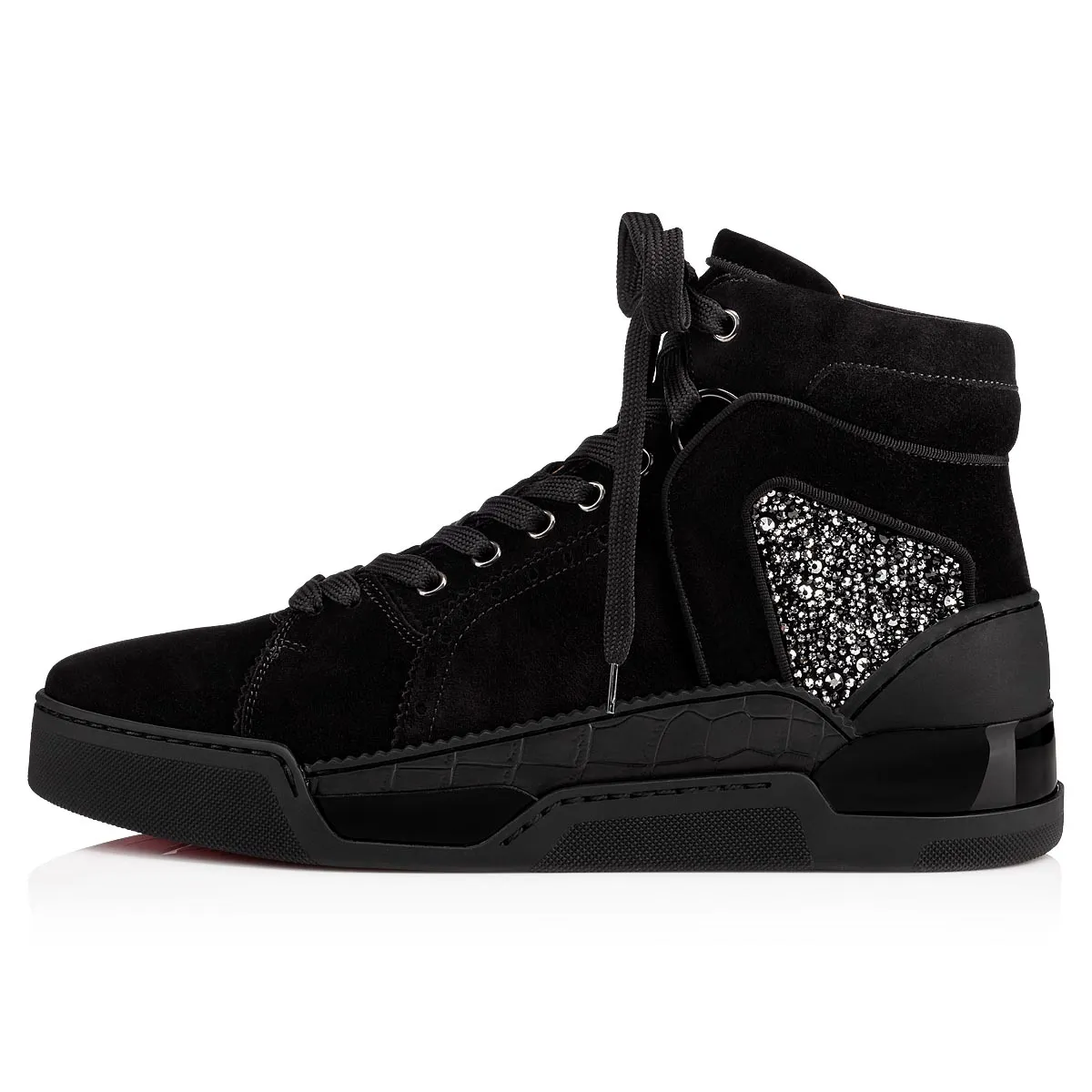 Loubikick High-top Sneakers - Suede - Black - Men